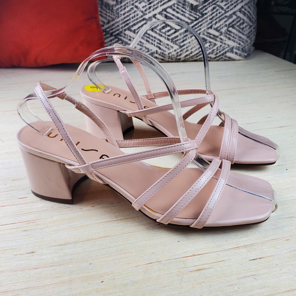 UNISA | Strappy | Beige |  Chunky Heel Sandals | Size 9